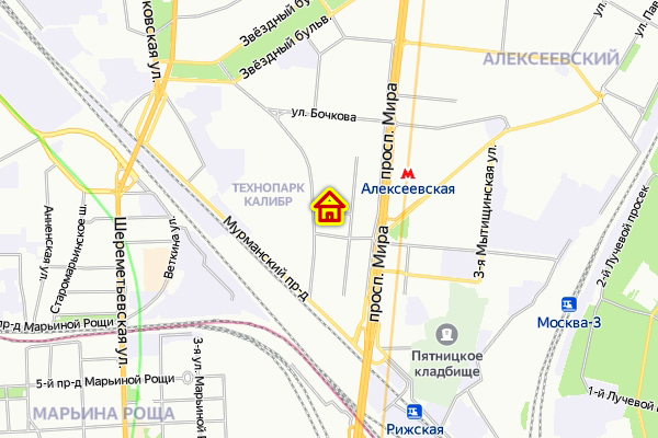 Дом по реновации в Останкинском районе на карте