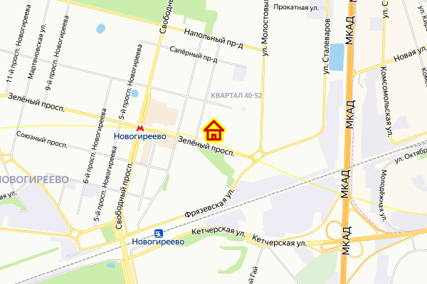 Дом по реновации в районе Ивановское на карте