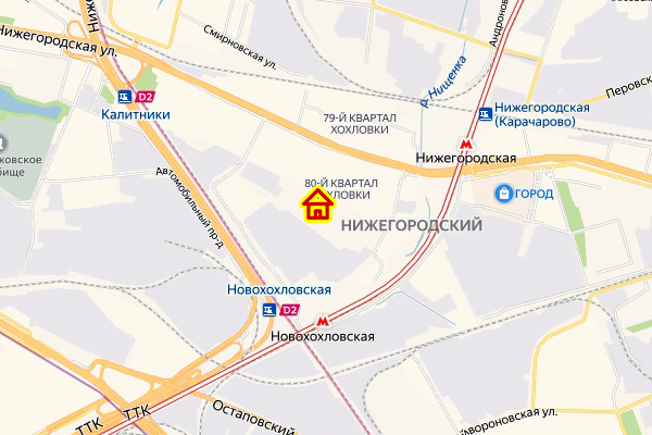 Дом по реновации в Нижегородском р-не на карте