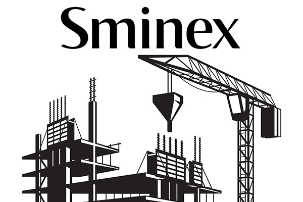 Логотип Sminex и новостройка