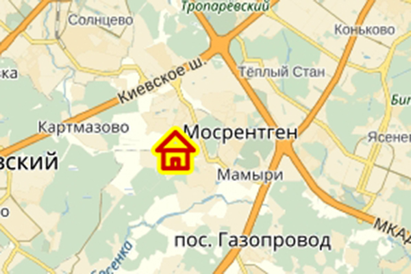 Место строительства Clever City на карте Москвы