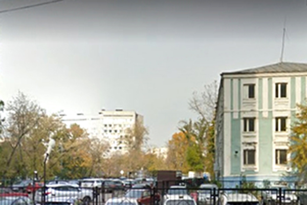 Место стройки на ул. Б. Спасская в ЦАО Москвы
