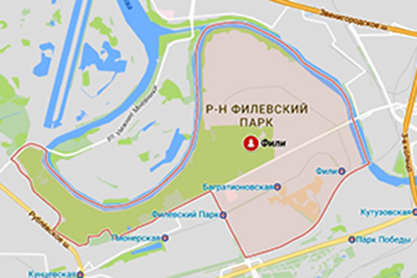 Район Филёвский парк Западного АО Москвы 