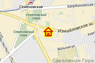 Измайловское шоссе, вл. 20 на карте Москвы