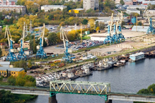 Западный речной порт в Западном АО Москвы
