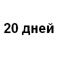 Логотип 20 дней